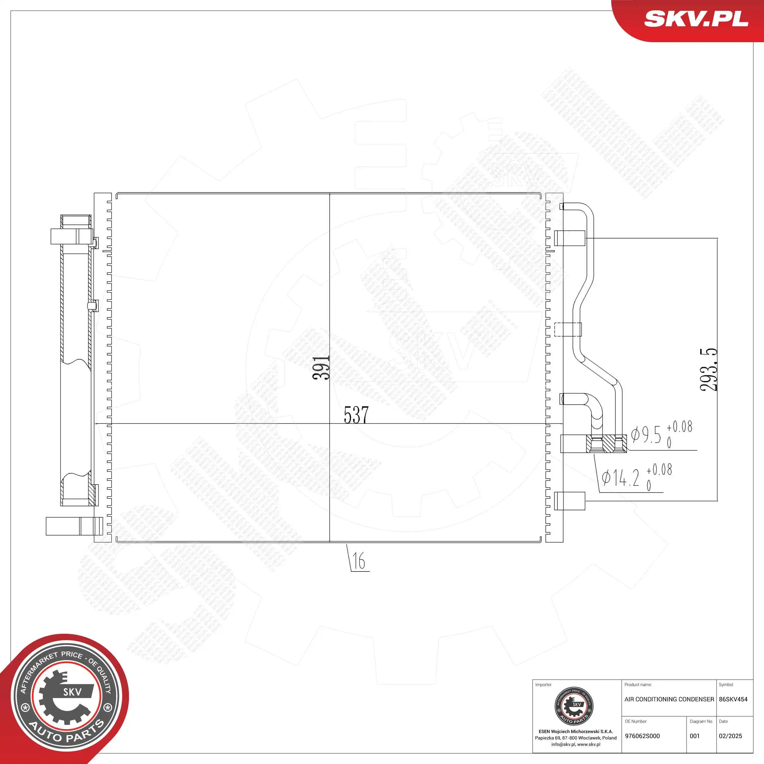 Condenser, air conditioning